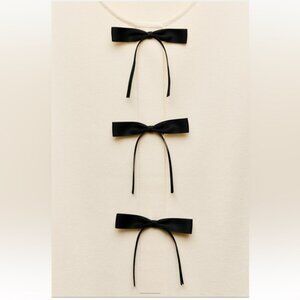 ZARA KNIT MINI DRESS WITH CONTRASTING BOWS